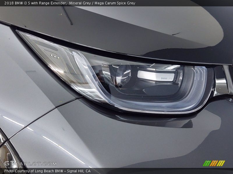 Mineral Grey / Mega Carum Spice Grey 2018 BMW i3 S with Range Extender