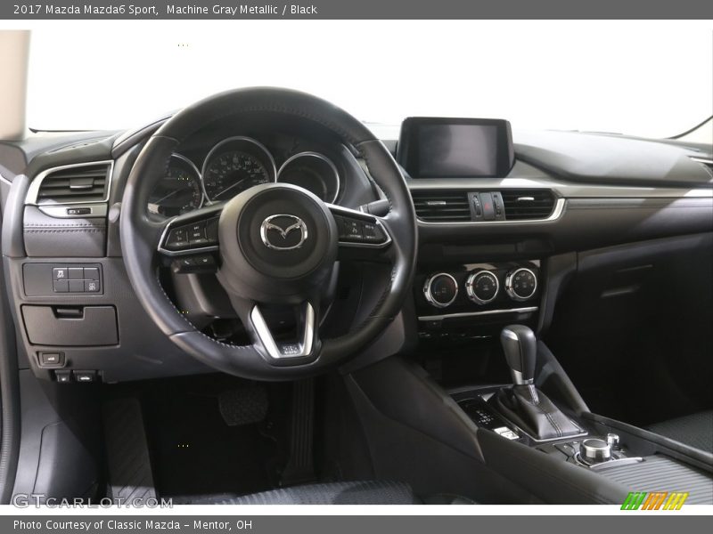 Machine Gray Metallic / Black 2017 Mazda Mazda6 Sport