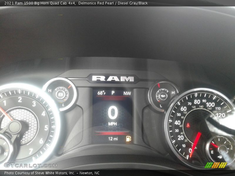 Delmonico Red Pearl / Diesel Gray/Black 2021 Ram 1500 Big Horn Quad Cab 4x4