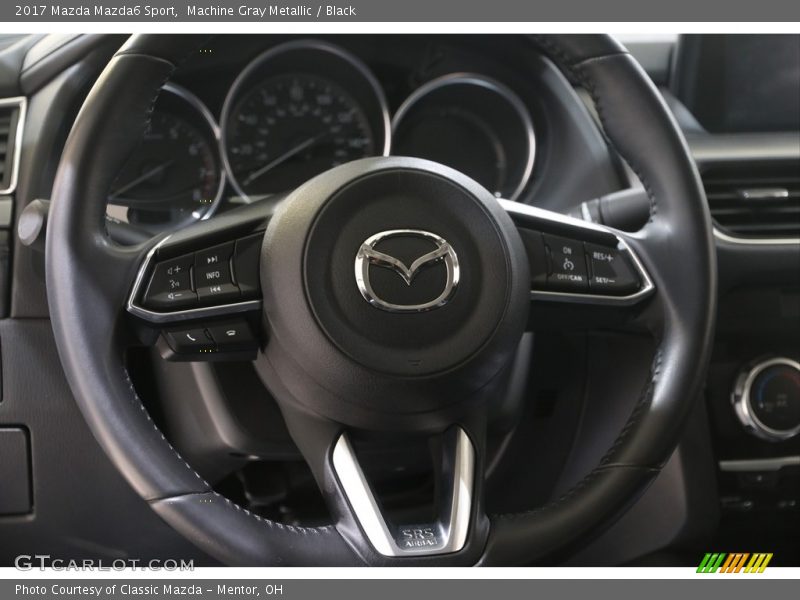 Machine Gray Metallic / Black 2017 Mazda Mazda6 Sport