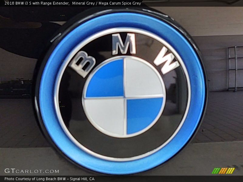 Mineral Grey / Mega Carum Spice Grey 2018 BMW i3 S with Range Extender