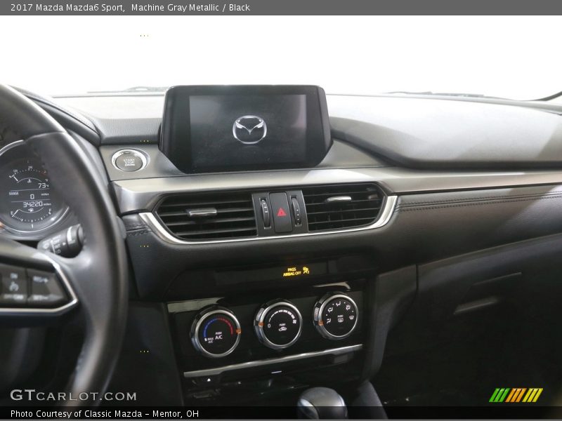 Machine Gray Metallic / Black 2017 Mazda Mazda6 Sport