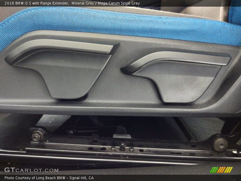Mineral Grey / Mega Carum Spice Grey 2018 BMW i3 S with Range Extender