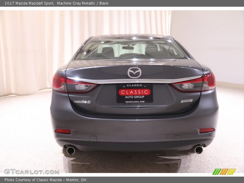 Machine Gray Metallic / Black 2017 Mazda Mazda6 Sport