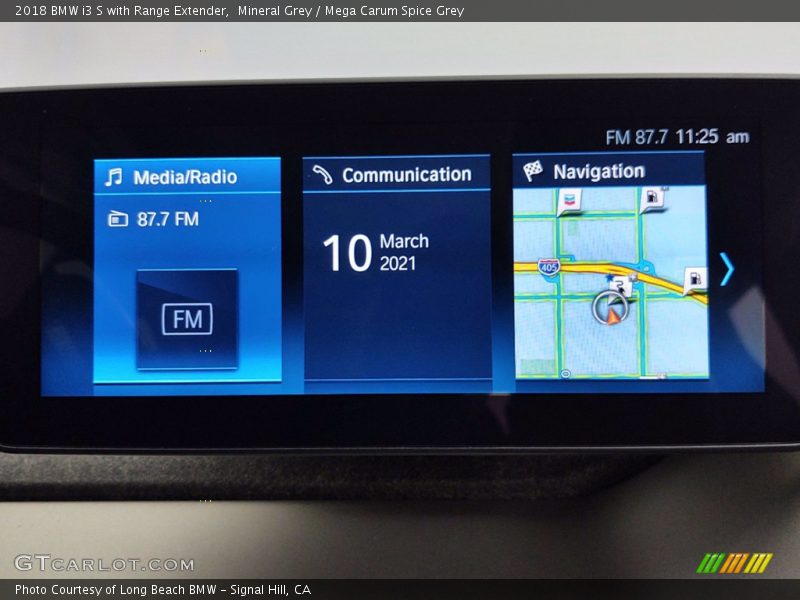 Mineral Grey / Mega Carum Spice Grey 2018 BMW i3 S with Range Extender