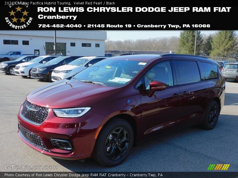 Velvet Red Pearl / Black 2021 Chrysler Pacifica Hybrid Touring