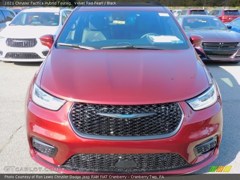 Velvet Red Pearl / Black 2021 Chrysler Pacifica Hybrid Touring