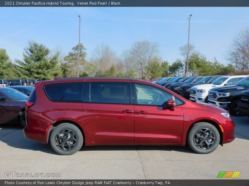 Velvet Red Pearl / Black 2021 Chrysler Pacifica Hybrid Touring