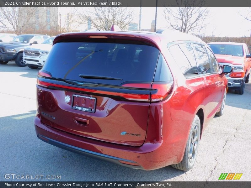 Velvet Red Pearl / Black 2021 Chrysler Pacifica Hybrid Touring