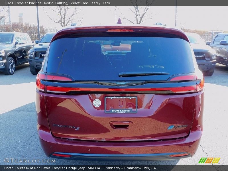 Velvet Red Pearl / Black 2021 Chrysler Pacifica Hybrid Touring