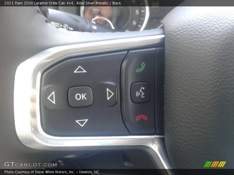 Billet Silver Metallic / Black 2021 Ram 1500 Laramie Crew Cab 4x4