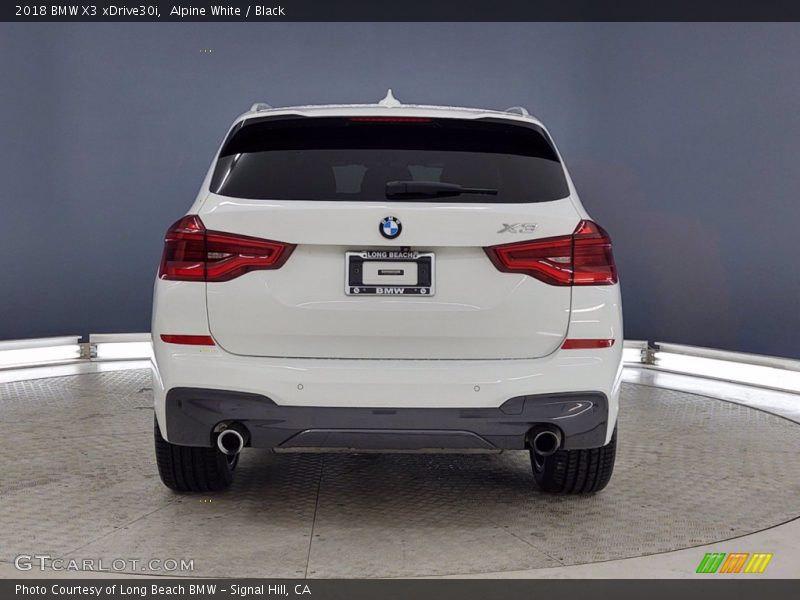 Alpine White / Black 2018 BMW X3 xDrive30i