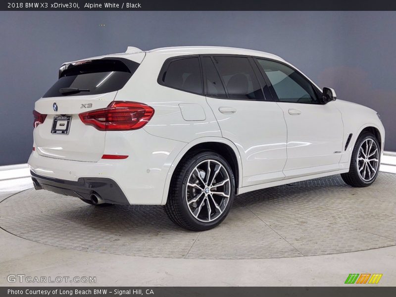 Alpine White / Black 2018 BMW X3 xDrive30i