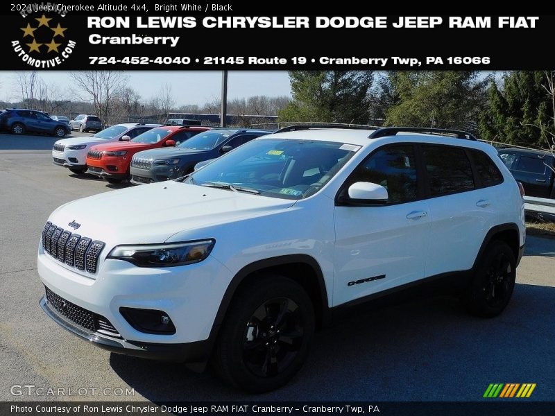 Bright White / Black 2021 Jeep Cherokee Altitude 4x4