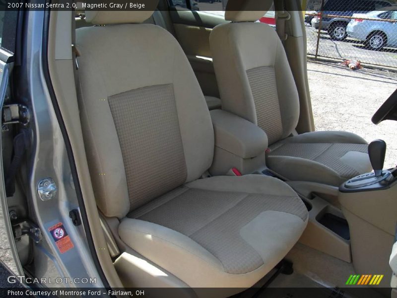 Magnetic Gray / Beige 2007 Nissan Sentra 2.0