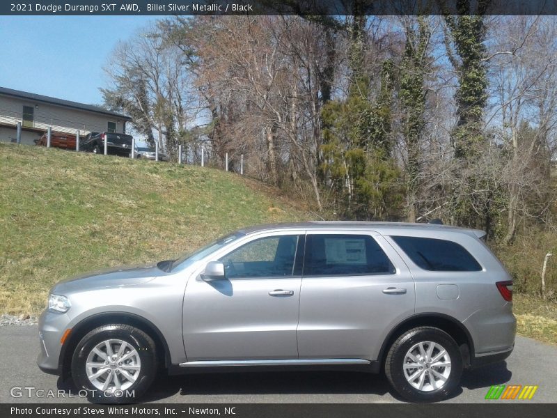 Billet Silver Metallic / Black 2021 Dodge Durango SXT AWD