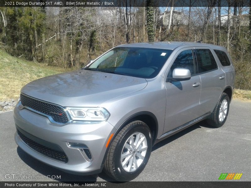 Billet Silver Metallic / Black 2021 Dodge Durango SXT AWD