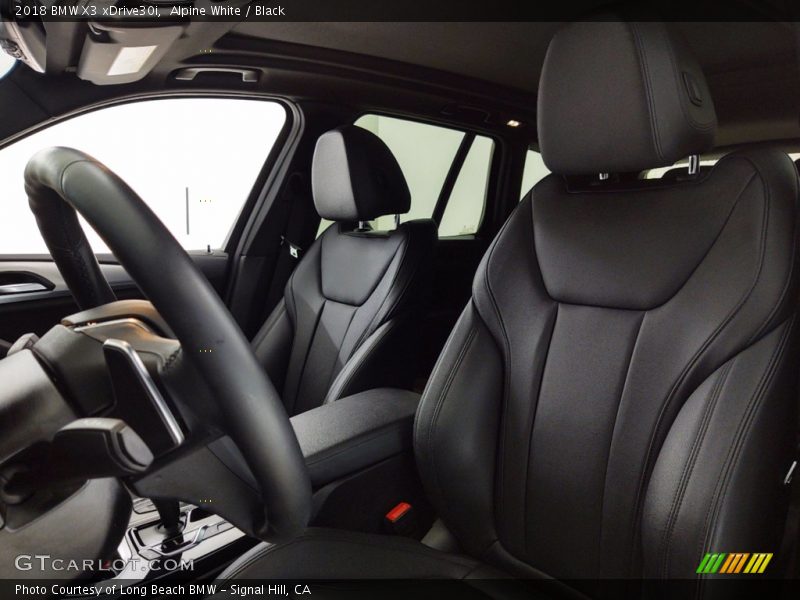 Alpine White / Black 2018 BMW X3 xDrive30i