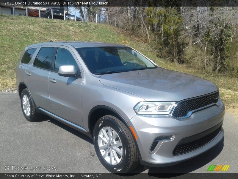 Billet Silver Metallic / Black 2021 Dodge Durango SXT AWD