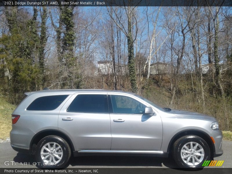 Billet Silver Metallic / Black 2021 Dodge Durango SXT AWD