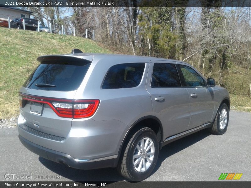 Billet Silver Metallic / Black 2021 Dodge Durango SXT AWD