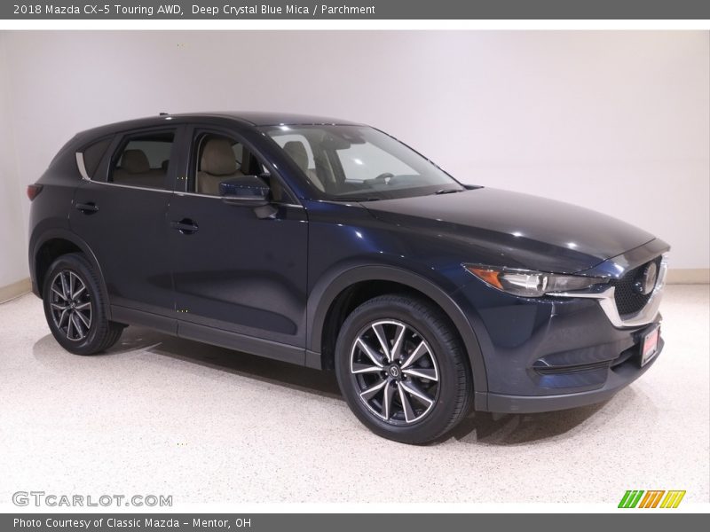 Deep Crystal Blue Mica / Parchment 2018 Mazda CX-5 Touring AWD