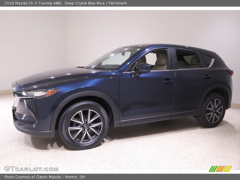 Deep Crystal Blue Mica / Parchment 2018 Mazda CX-5 Touring AWD
