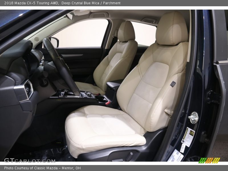 Deep Crystal Blue Mica / Parchment 2018 Mazda CX-5 Touring AWD