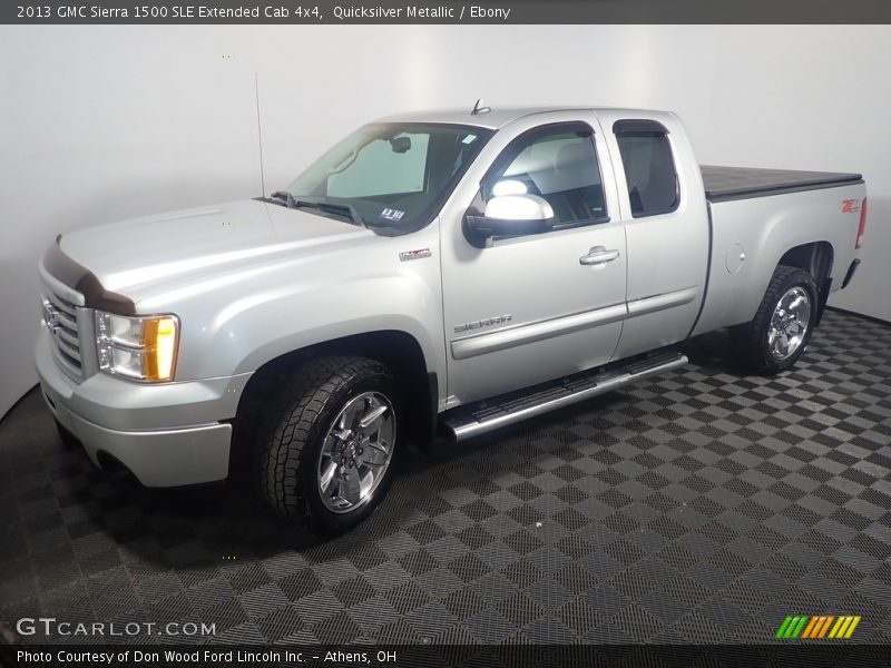 Quicksilver Metallic / Ebony 2013 GMC Sierra 1500 SLE Extended Cab 4x4