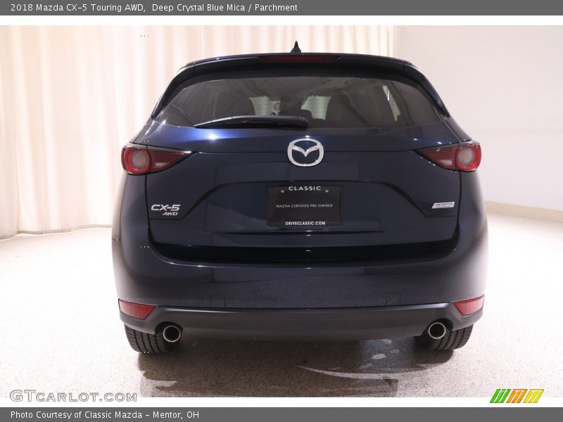 Deep Crystal Blue Mica / Parchment 2018 Mazda CX-5 Touring AWD