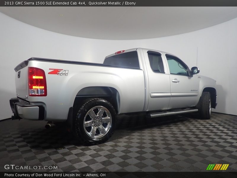 Quicksilver Metallic / Ebony 2013 GMC Sierra 1500 SLE Extended Cab 4x4