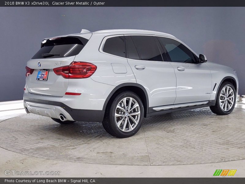 Glacier Silver Metallic / Oyster 2018 BMW X3 xDrive30i