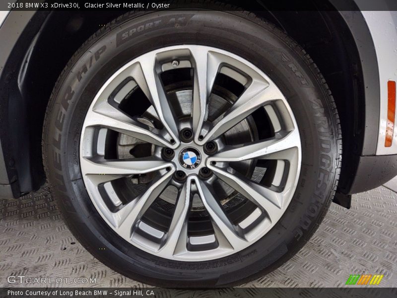 Glacier Silver Metallic / Oyster 2018 BMW X3 xDrive30i