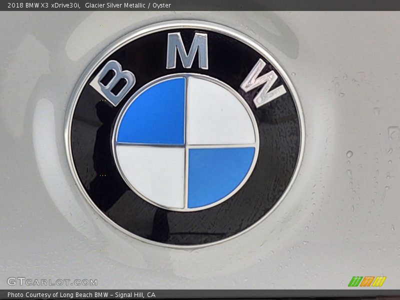 Glacier Silver Metallic / Oyster 2018 BMW X3 xDrive30i