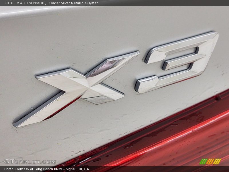 Glacier Silver Metallic / Oyster 2018 BMW X3 xDrive30i