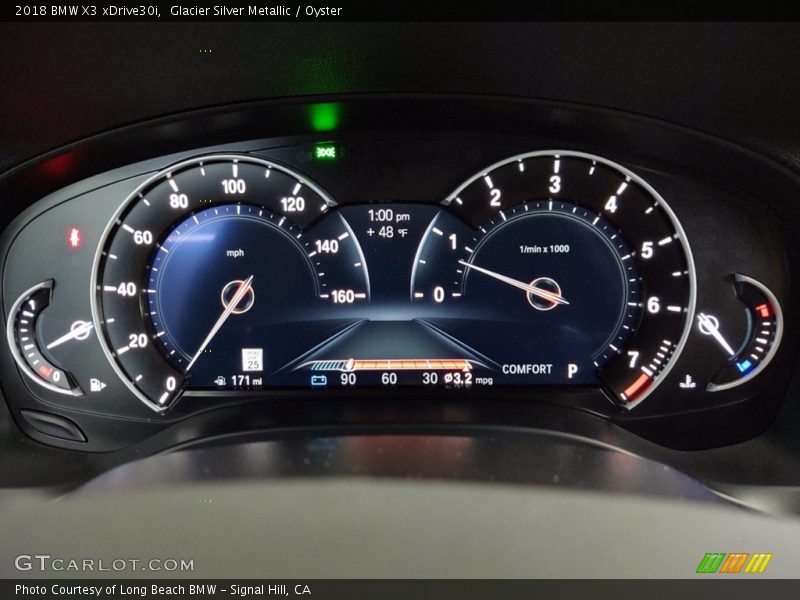 Glacier Silver Metallic / Oyster 2018 BMW X3 xDrive30i