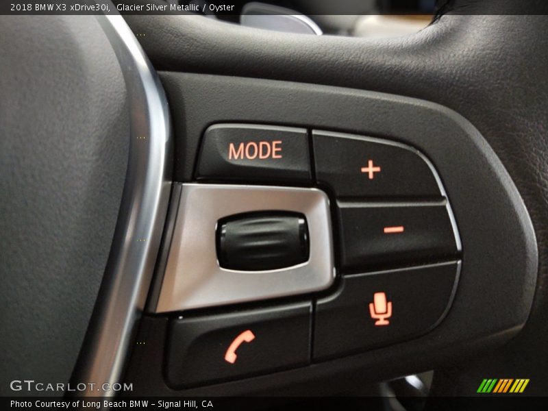Glacier Silver Metallic / Oyster 2018 BMW X3 xDrive30i