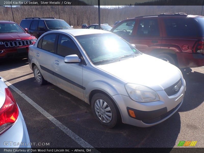 Silver Metallic / Gray 2008 Kia Rio LX Sedan