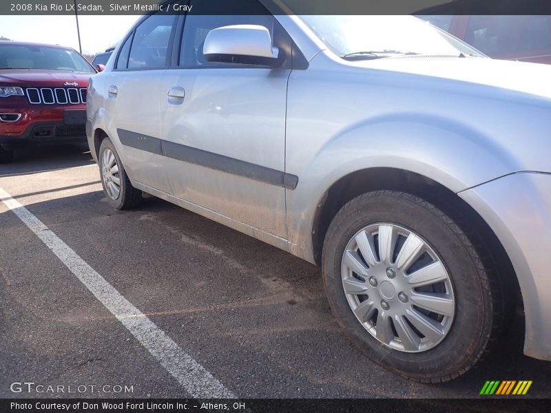 Silver Metallic / Gray 2008 Kia Rio LX Sedan