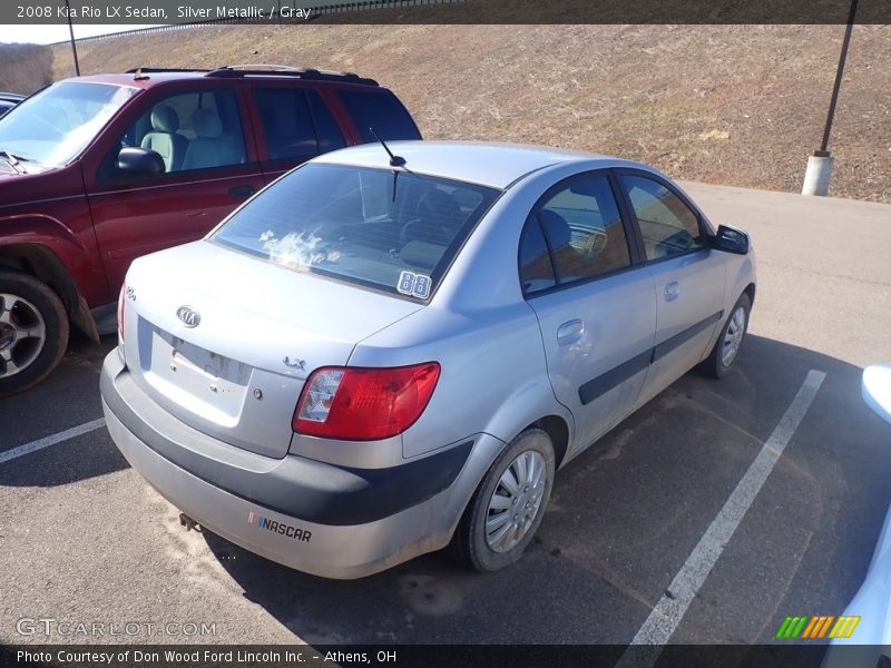 Silver Metallic / Gray 2008 Kia Rio LX Sedan