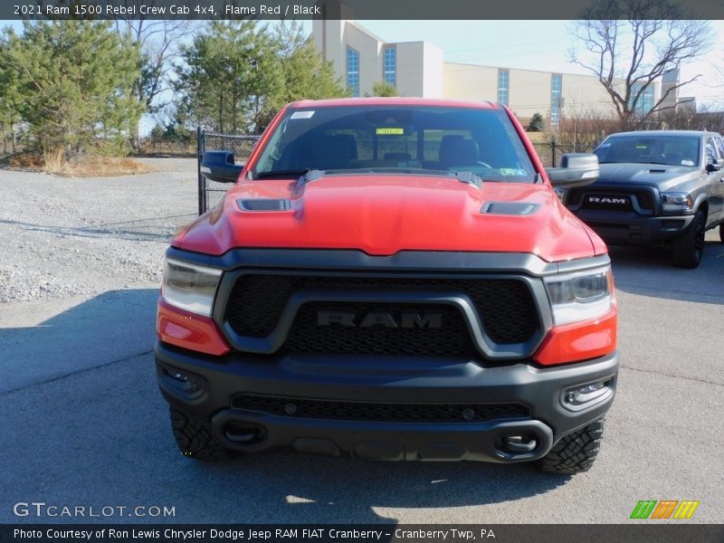 Flame Red / Black 2021 Ram 1500 Rebel Crew Cab 4x4