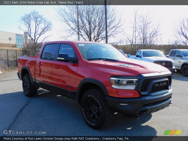 Flame Red / Black 2021 Ram 1500 Rebel Crew Cab 4x4
