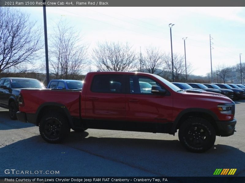 Flame Red / Black 2021 Ram 1500 Rebel Crew Cab 4x4