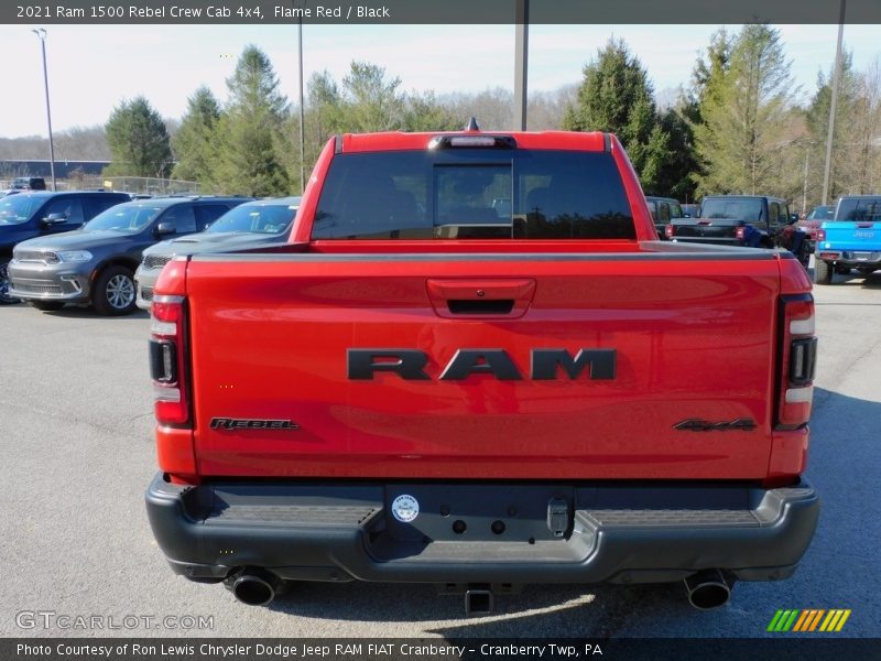 Flame Red / Black 2021 Ram 1500 Rebel Crew Cab 4x4