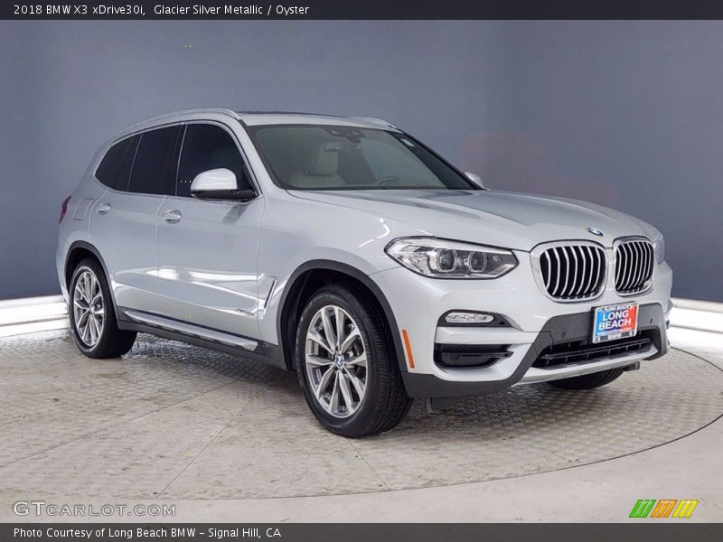 Glacier Silver Metallic / Oyster 2018 BMW X3 xDrive30i