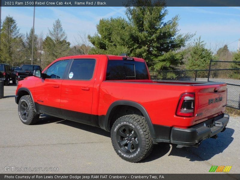 Flame Red / Black 2021 Ram 1500 Rebel Crew Cab 4x4