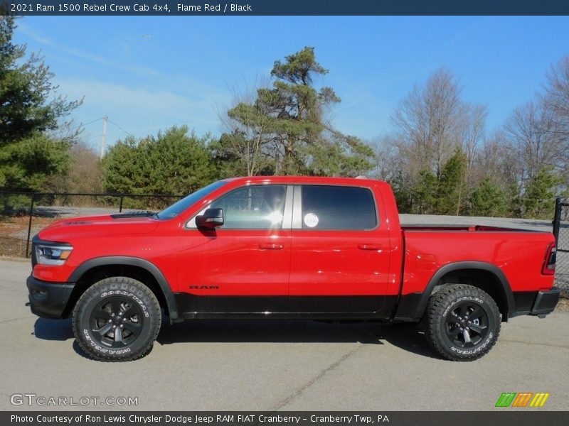 Flame Red / Black 2021 Ram 1500 Rebel Crew Cab 4x4