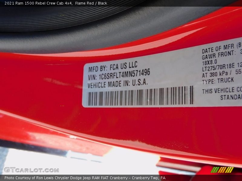 Flame Red / Black 2021 Ram 1500 Rebel Crew Cab 4x4