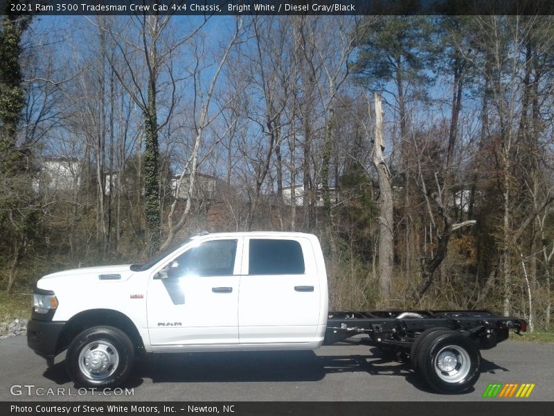 Bright White / Diesel Gray/Black 2021 Ram 3500 Tradesman Crew Cab 4x4 Chassis