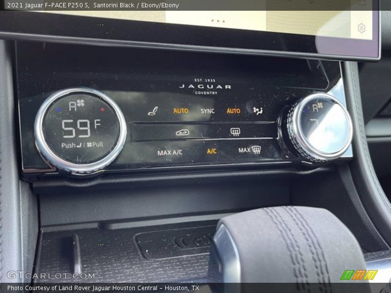 Controls of 2021 F-PACE P250 S